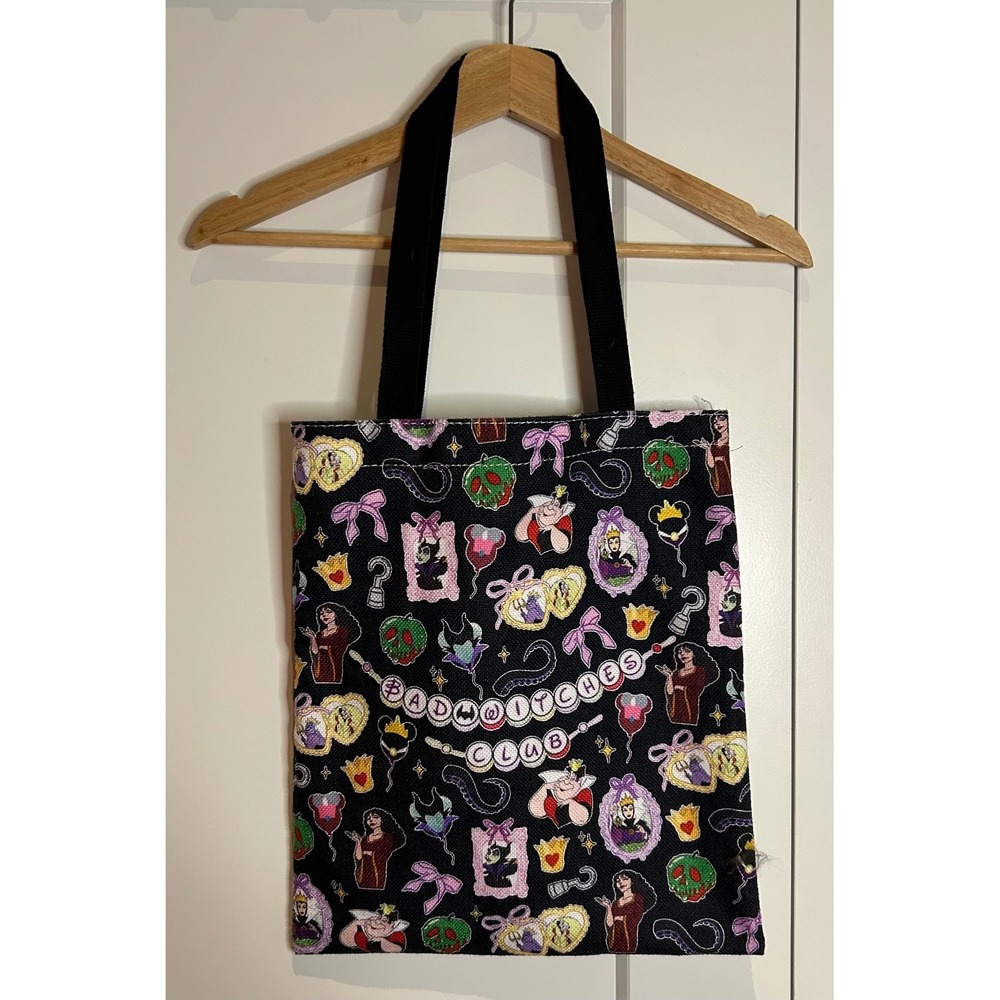 Bad Witches Club Villains Tote Bag Black Multi Halloween Goth